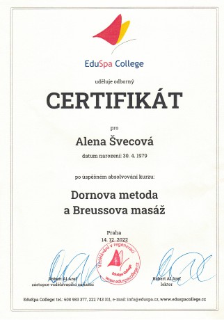 Certifikát DM a BM