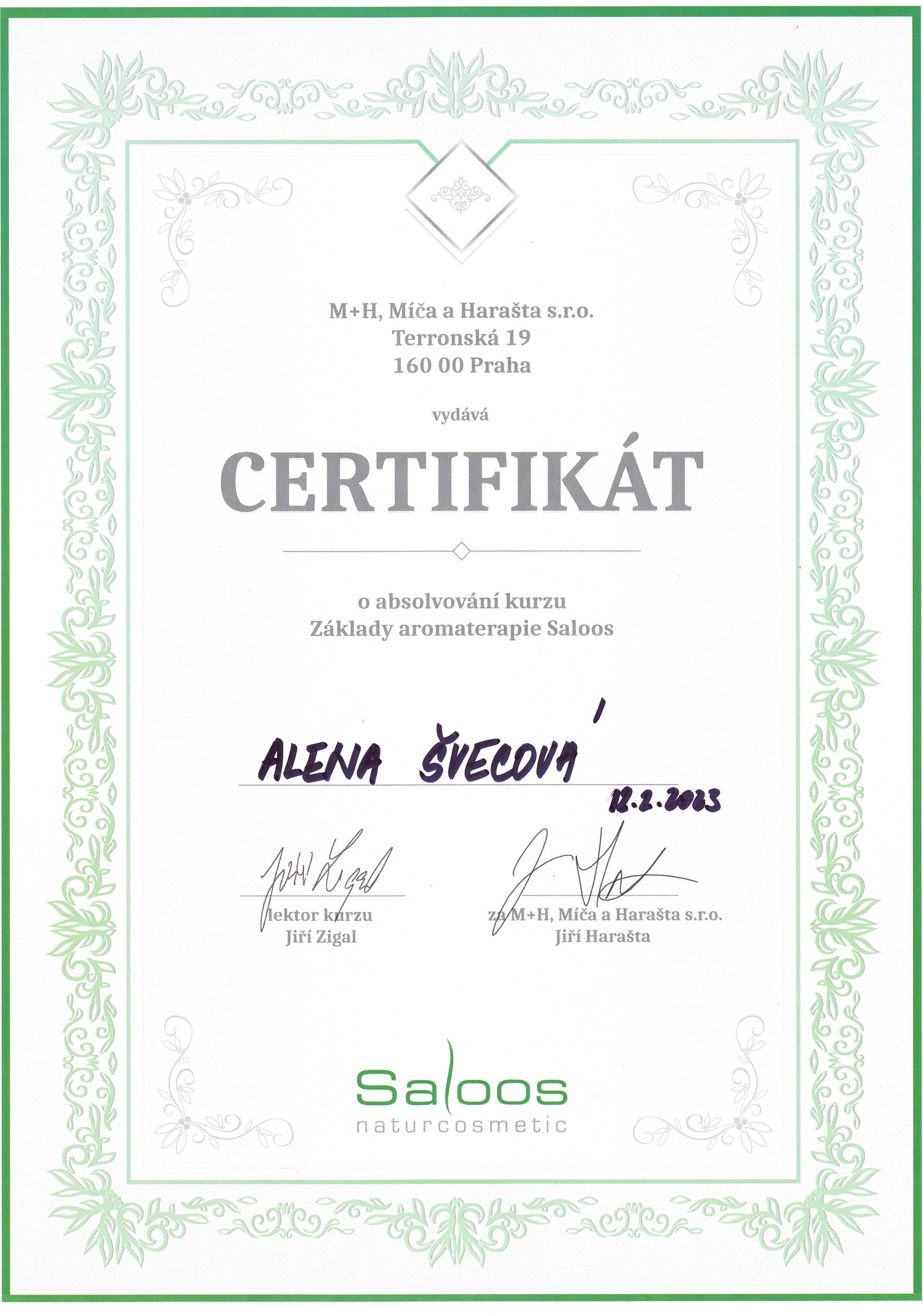 Aromaterapie Saloos